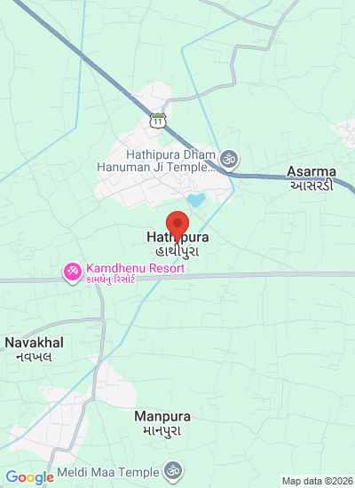 Map showing Anand, India