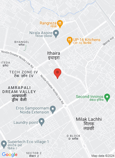 Map showing Greater Noida, India