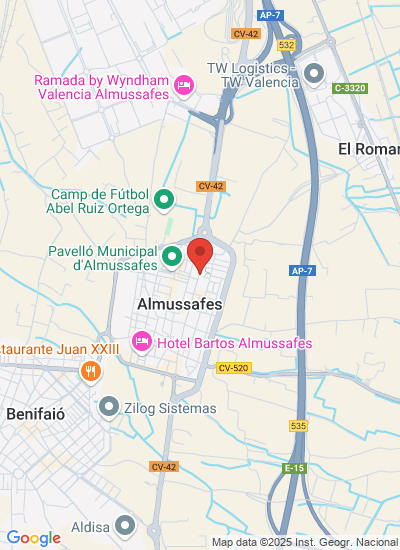 Map showing Albuixech, Spain