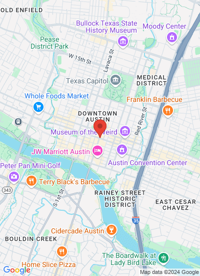 Map showing Austin, United States