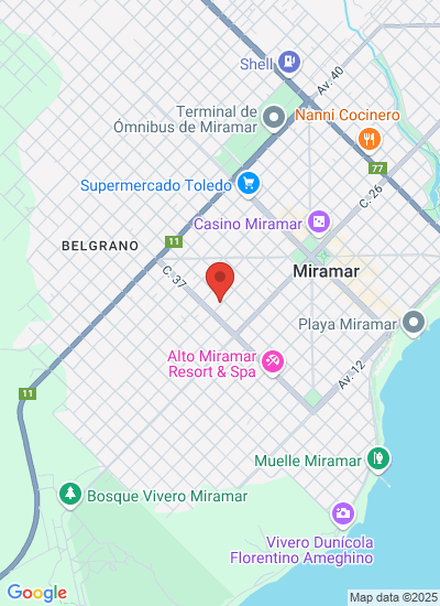 Map showing Argentina
