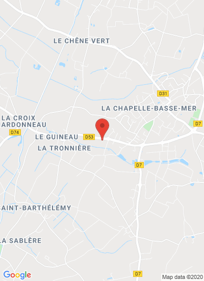Map showing La Chapelle-Basse-Mer, France