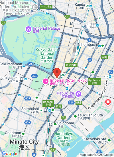Map showing Chiyoda City, Japan