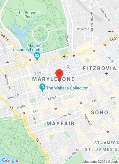 Map showing London, United Kingdom
