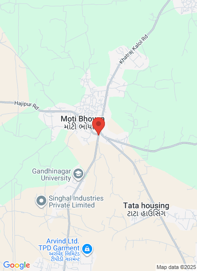 Map showing Gandhinagar, India