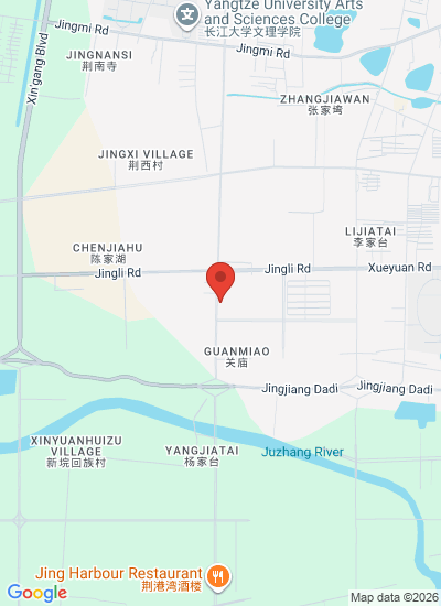 Map showing Jingzhou Shi, China