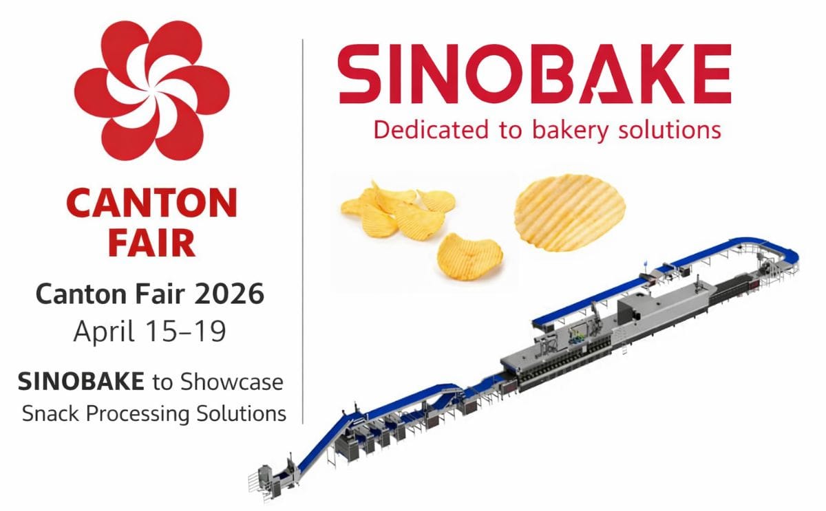 Canton fair sinobake potato chip production line