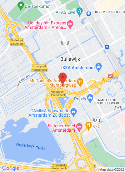 Map showing Amsterdam, Netherlands