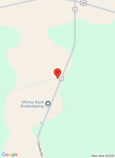 Map showing Elmwood, Canada