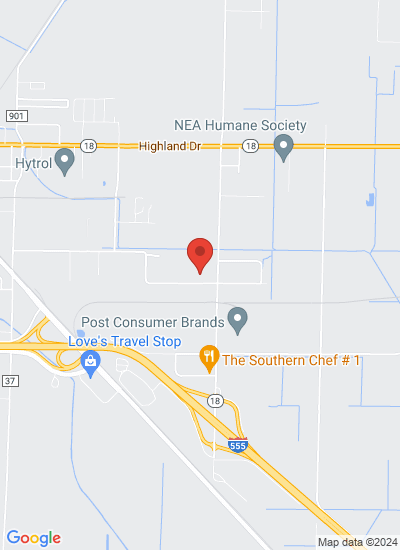 Map showing Jonesboro,, United States