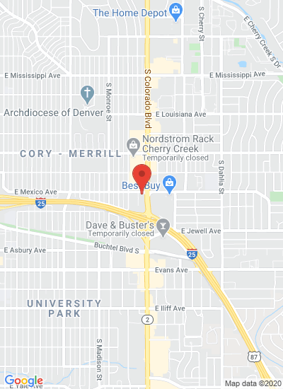 Map showing Denver, United States