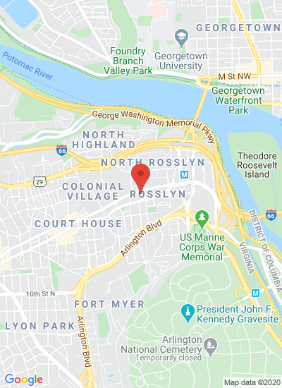 Map showing Arlington, United States