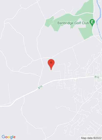 Map showing Banbridge, United Kingdom
