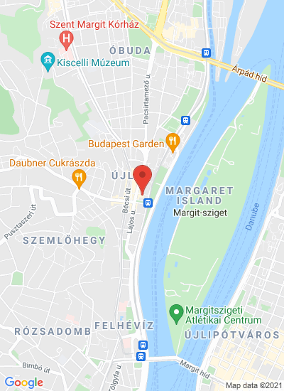 Map showing Budapest, Hungary