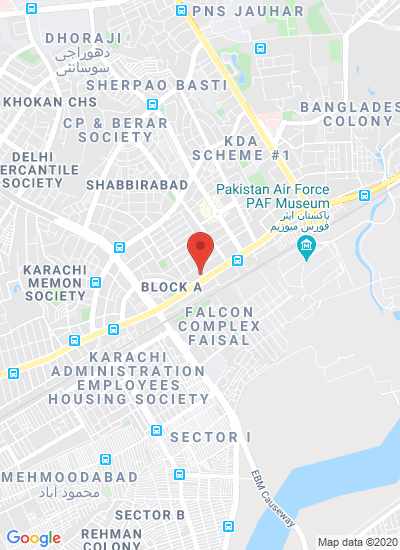Map showing Karachi, Pakistan