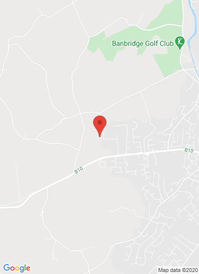 Map showing Banbridge, United Kingdom
