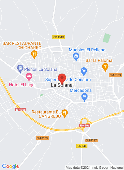 Map showing Villena, Spain