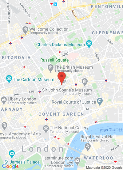 Map showing London, United Kingdom