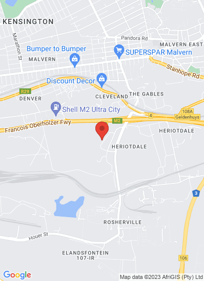 Map showing Johannesburg, South Africa