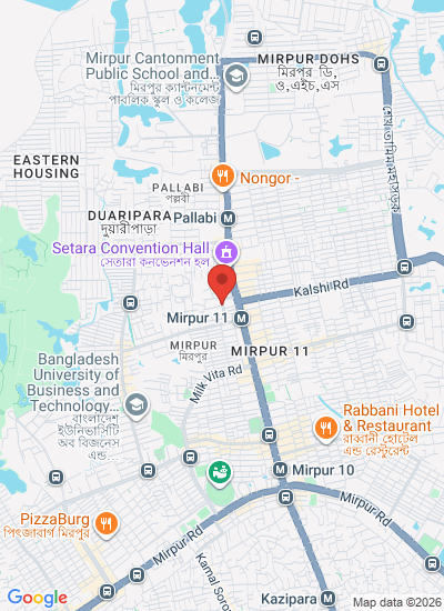 Map showing Dhaka, Bangladesh