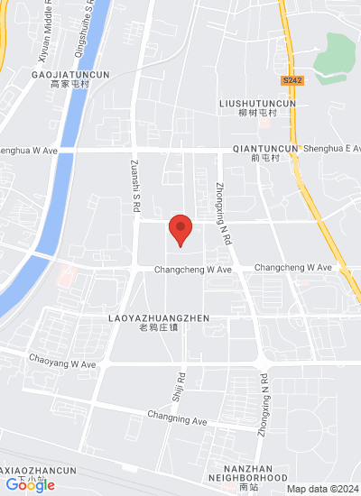 Map showing Zhangjiakou Shi, China