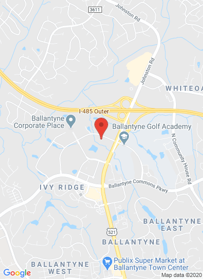 Map showing Charlotte, United States