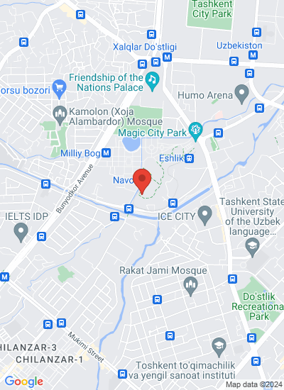 Map showing Zangiata, Uzbekistan