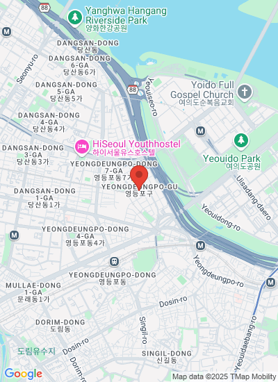 Map showing Yeongdeungpo-gu, South Korea