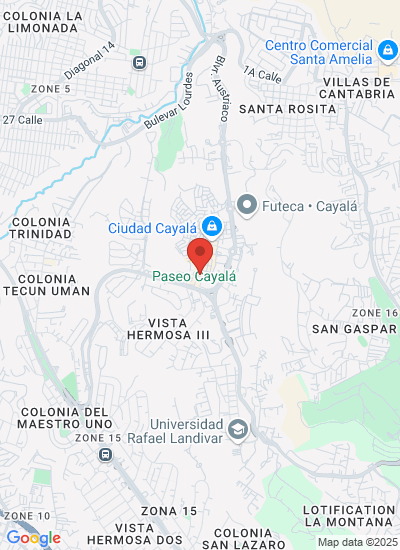 Map showing Guatemala, Guatemala