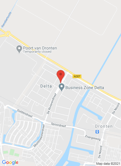 Map showing Dronten, Netherlands