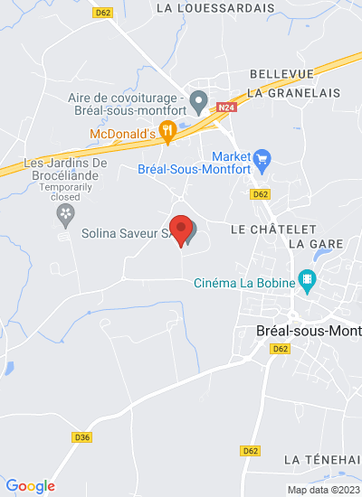 Map showing Bréal-sous-Montfort, France