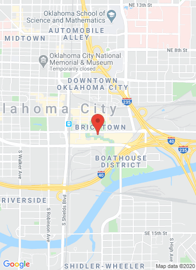 Map showing Oklahoma City, United States