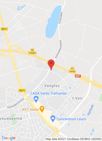 Map showing Venlo, Netherlands