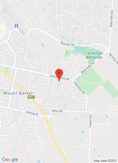 Map showing Mount Barker, Australia
