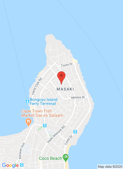Map showing Masaki, Tanzania