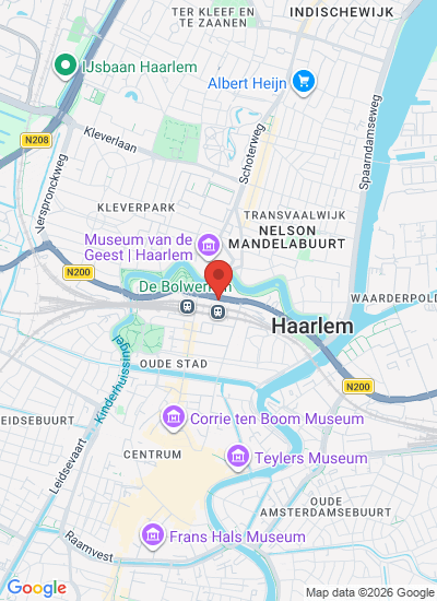 Map showing Haarlem, Netherlands