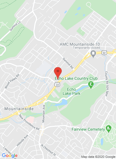 Map showing Mountainside, United States