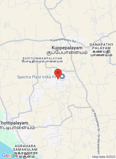 Map showing Coimbatore, India
