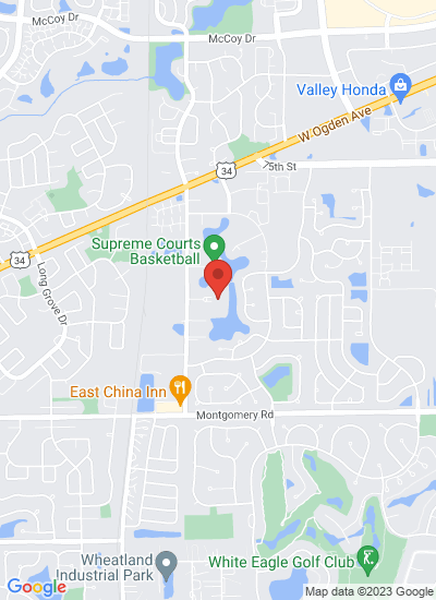 Map showing Aurora, United States