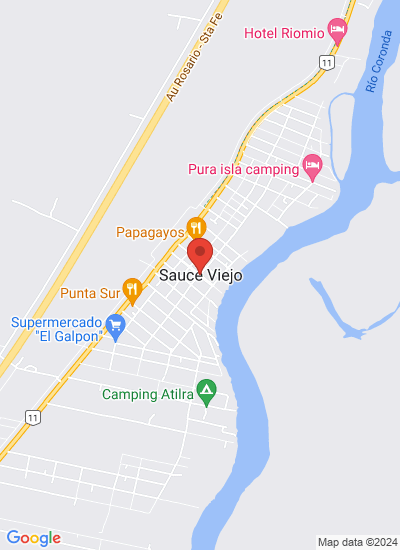 Map showing Sauce Viejo, Argentina