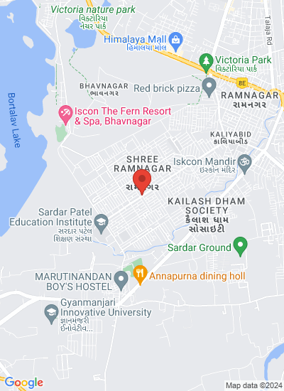 Map showing Bhavnagar, India