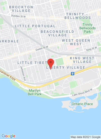 Map showing Toronto, Canada