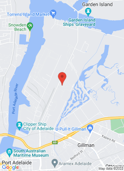 Map showing Gillman, Australia