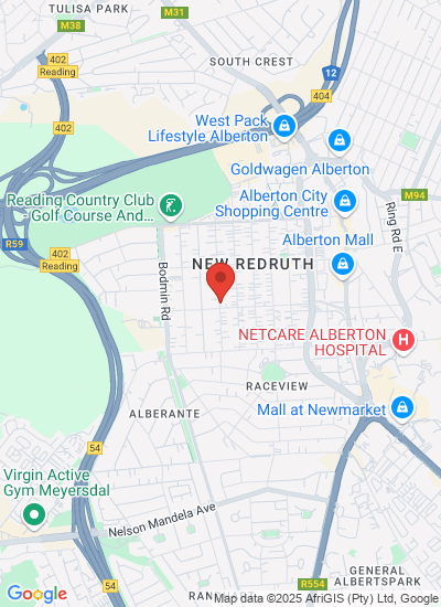 Map showing Gauteng, South Africa