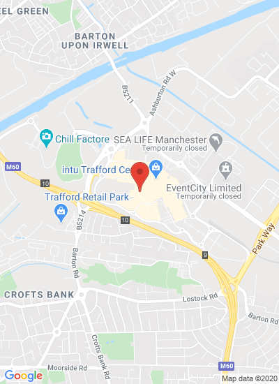 Map showing Manchester, United Kingdom