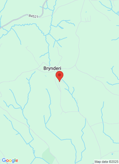 Map showing Monmouthshire, United Kingdom