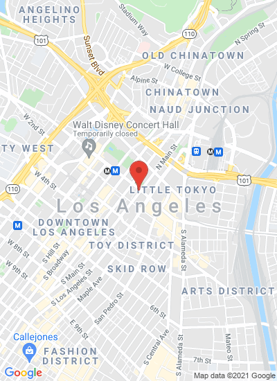 Map showing Los Angeles, United States
