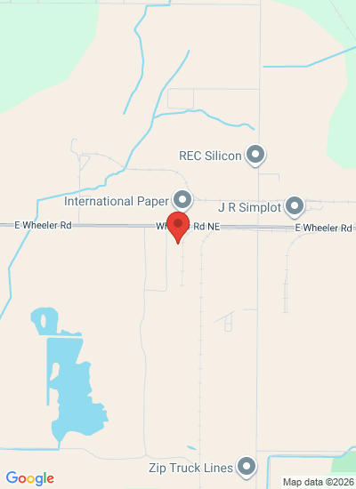 Map showing Moses Lake, United States