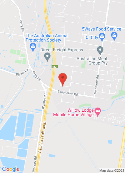 Map showing Dandenong South, Australia