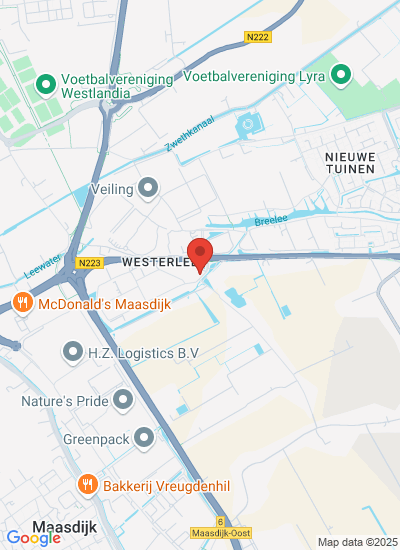 Map showing De Lier, Netherlands